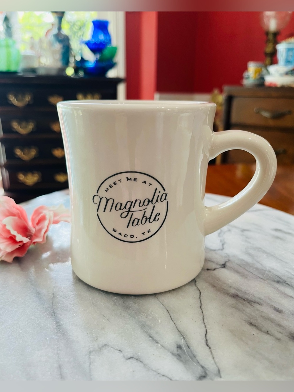 MEET ME AT…Magnolia Table Waco, TX Diner Mug Cream Ceramic, Like New